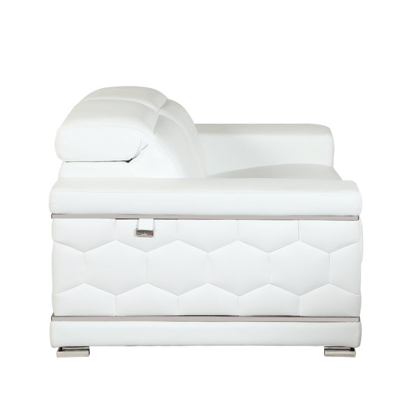 Orren Ellis Aiesrom Luxury Top Grain Italian Leather 2 Piece Living